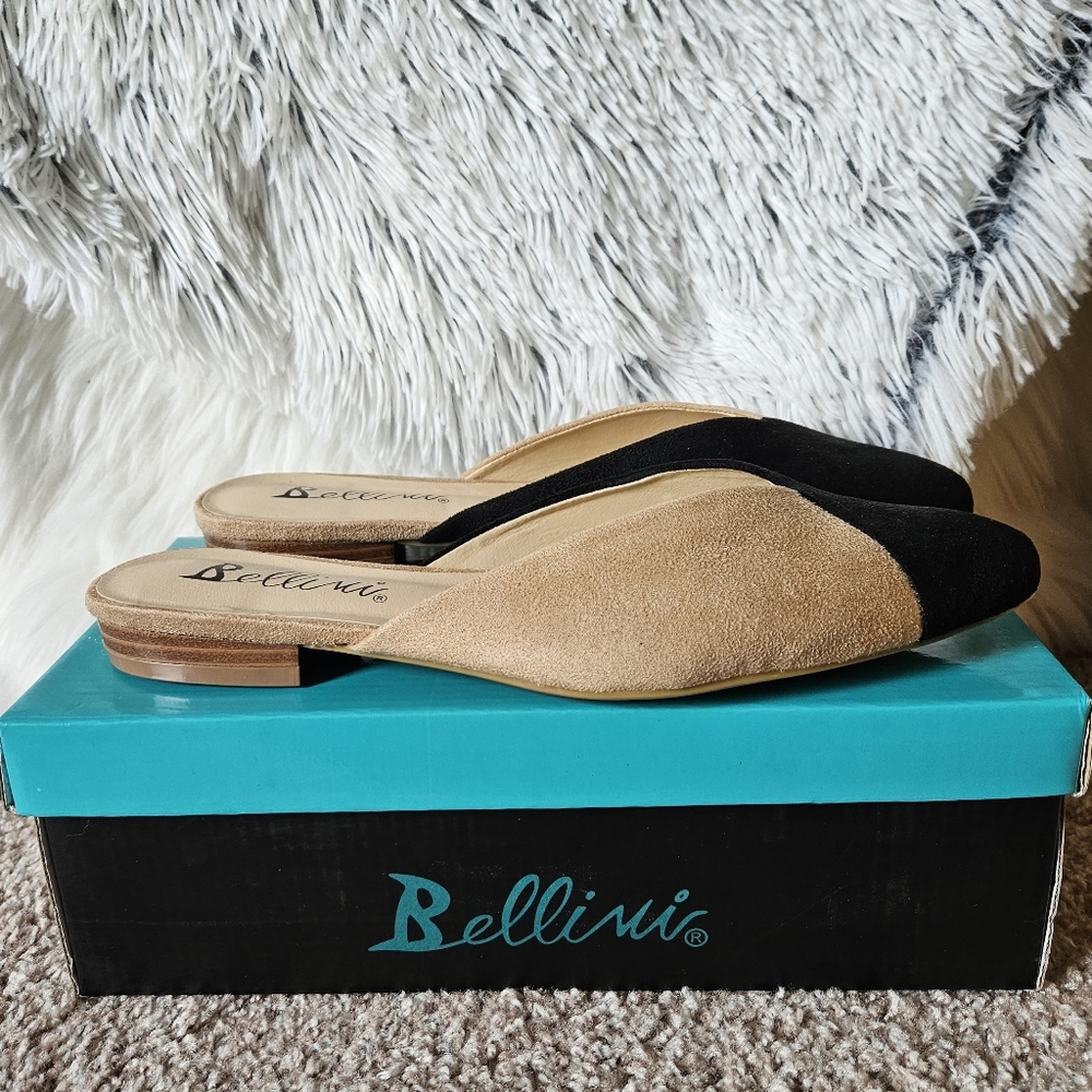 Bellini Size 8.5 Color Block Flat Slides - image 3